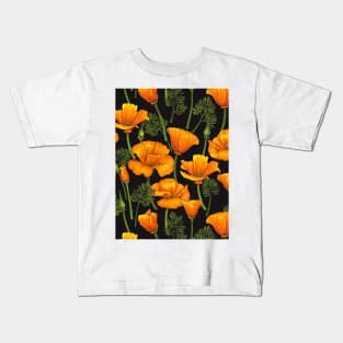 California poppies 2 Kids T-Shirt